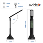 LED galda lampa-kalendārs AVIDE uzlād. 5W 4000K melna