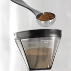 Tērauda kafijas aparātu filtrs GEFU ARABICA, 4. izmērs daudzkārtlietojams