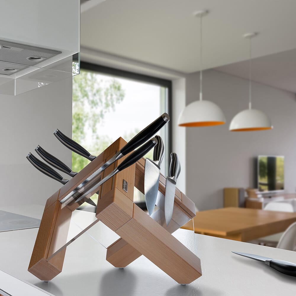 Artelegno Grand Prix magnētiskais nažu bloks | dižskābardis un plexiglass