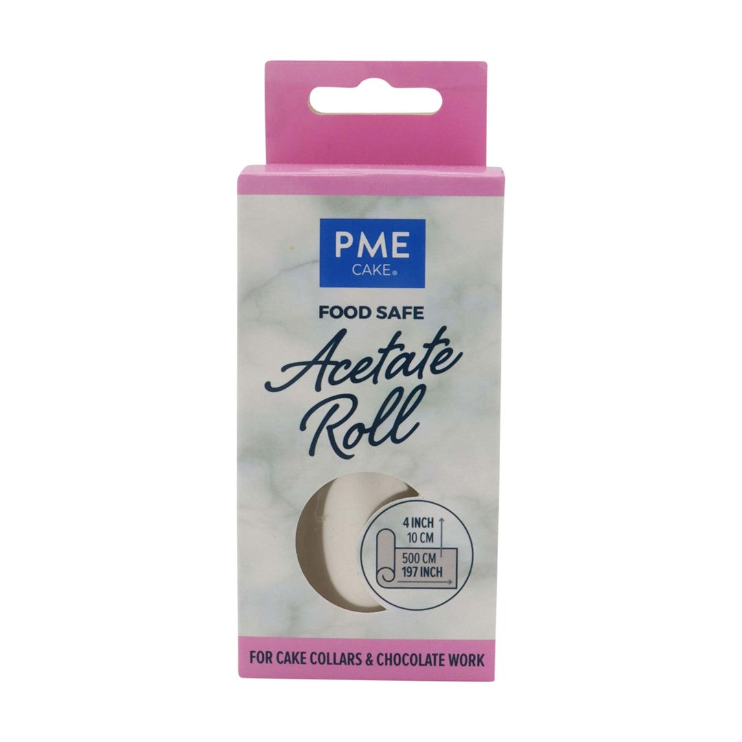 Acetāta folijas lente kūkām PME Cake 10cm x 5m