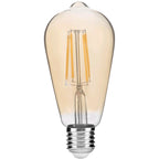 LED spuldze AVIDE VINTAGE filament ST57 E27 8W 720lm 2400K dim.