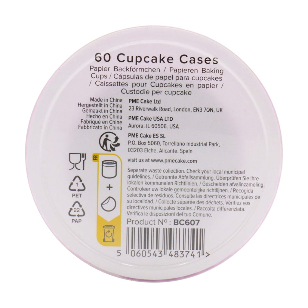 Kēksiņu papīra formiņas PME Cake 60gab. Ø 5cm