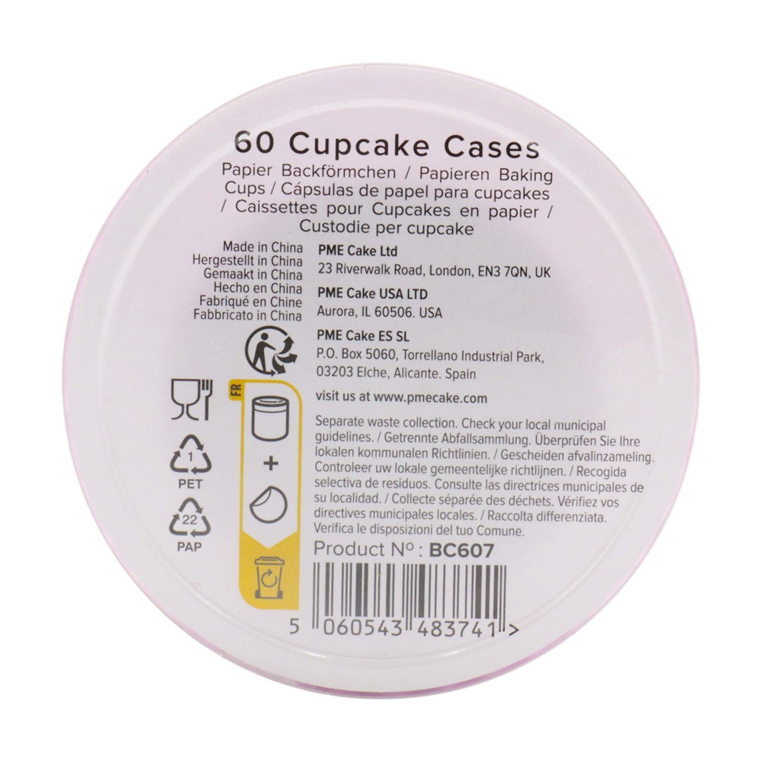 Kēksiņu papīra formiņas PME Cake 60gab. Ø 5cm