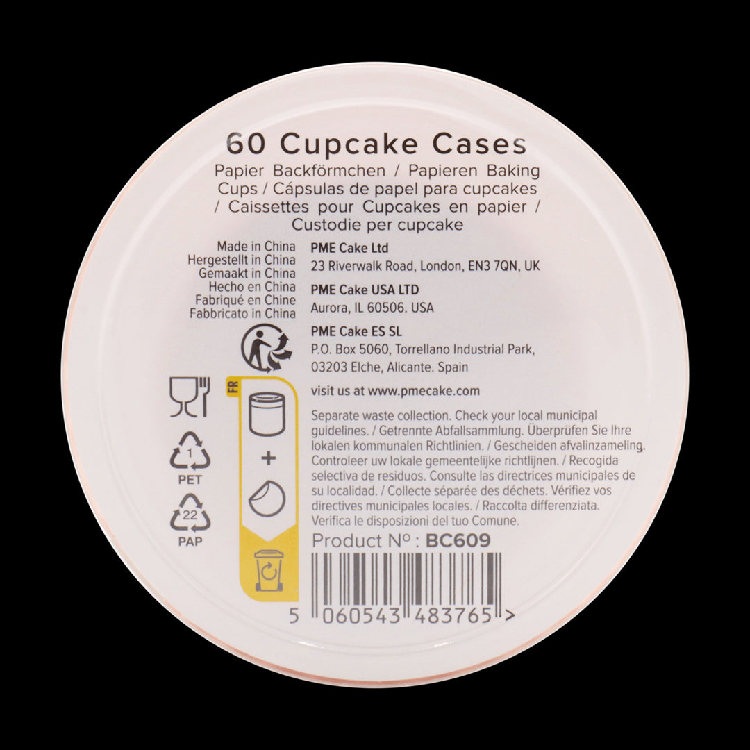 Kēksiņu papīra formiņas PME Cake 60gab. Ø 5cm