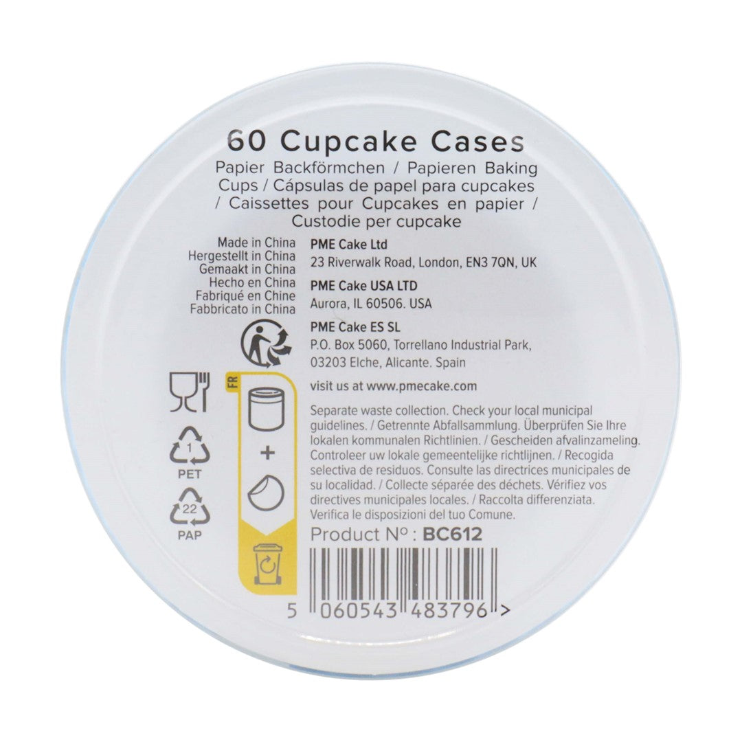 Kēksiņu papīra formiņas PME Cake 60gab. Ø 5cm
