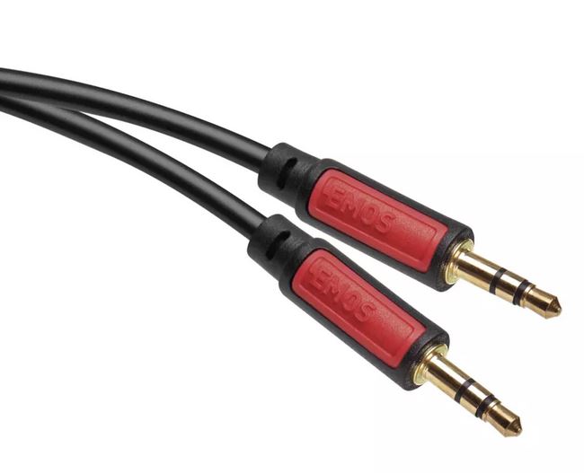Savienojuma vads audiojack 3.5mm spraudnis - 3.5mm spraudnis 1.5m EMOS