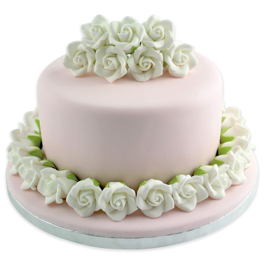 Apaļš kūkas dēlis - pamatne PME Cake ar metālisku pārklājumu