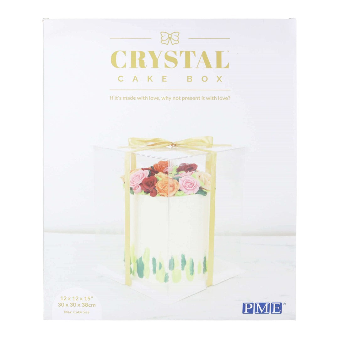 Caurspīdīga kūku dāvanu kaste PME Cake Crystal Cake Box 30cm