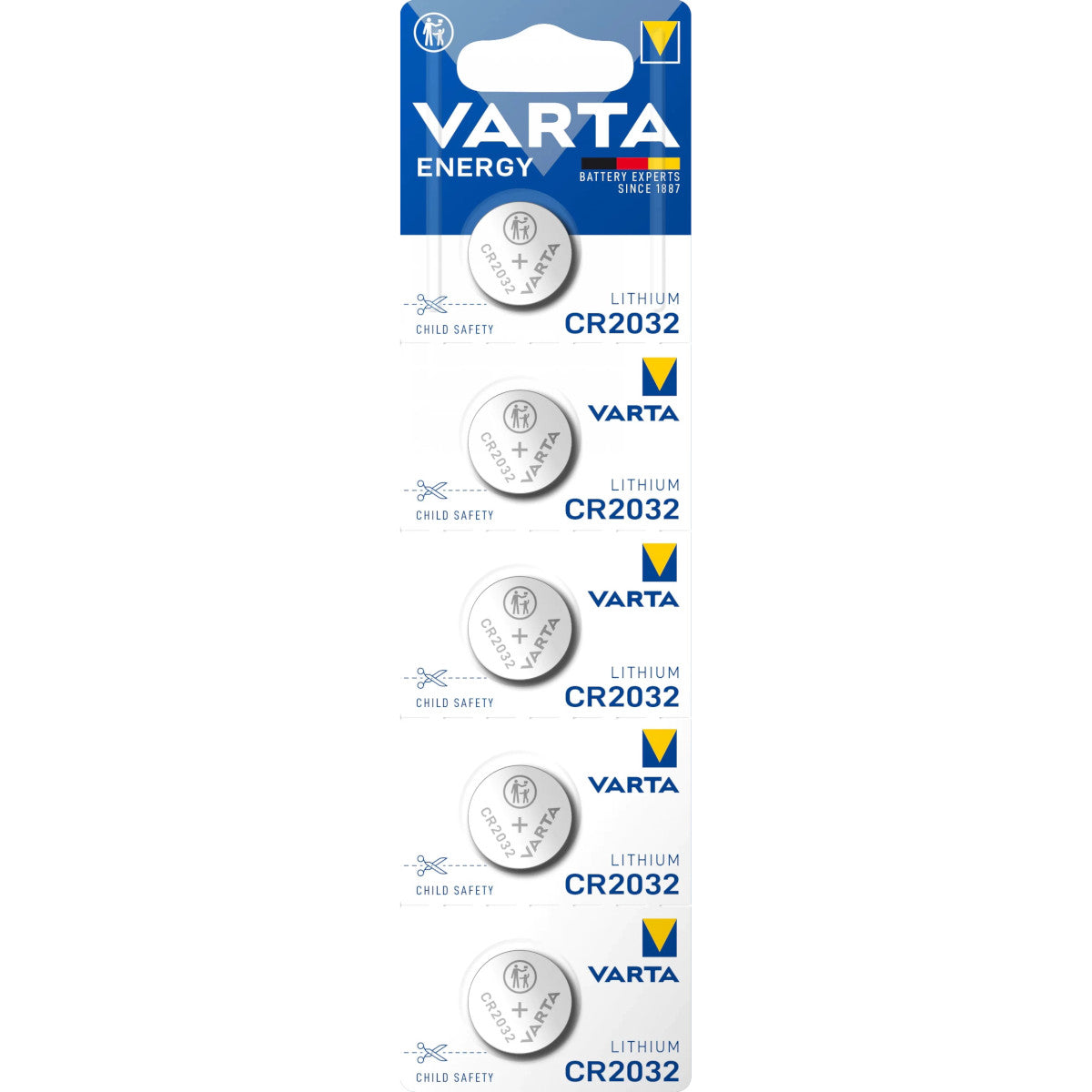 Litija baterija VARTA CR2032 x 5 ENERGY POWER, 06032