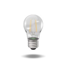 LED spuldze Inesa bumbiņa filamenta E27 2W 250lm 2700K