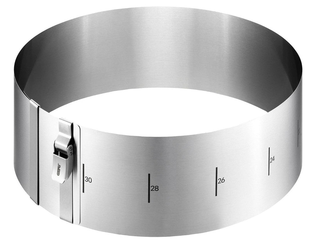 Kūkas veidne - riņķis ar maināmu diametru GEFU TONDO CLIP, H 10cm, Ø16 - 30cm