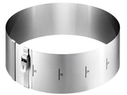 Kūkas veidne - riņķis ar maināmu diametru GEFU TONDO CLIP, H 10cm, Ø16 - 30cm