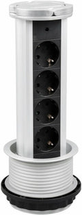 Pagarinātājs galda izvelkams 4/1.5m 16A a/z Entac EVSE1.5G4-1.5