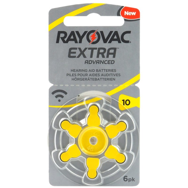 Dzirdes aparātu baterijas V10AT 1.45V Rayovac Extra Advanced 6gb.