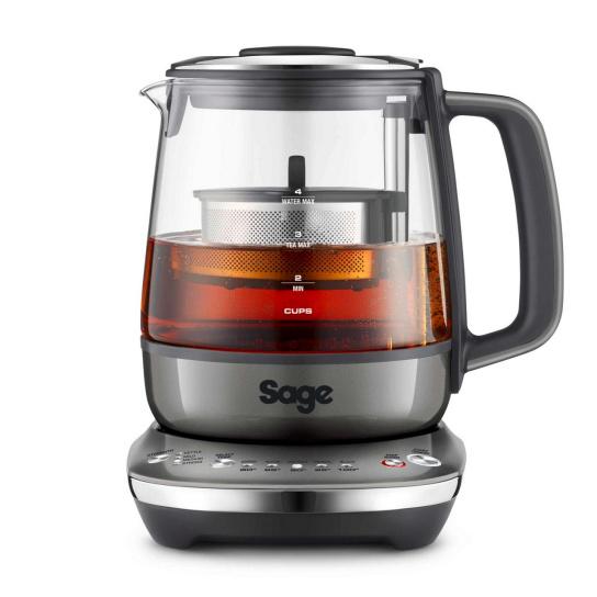 Tējkanna ar regulējamu temperatūru un tējas sietu SAGE the Tea Maker Compact