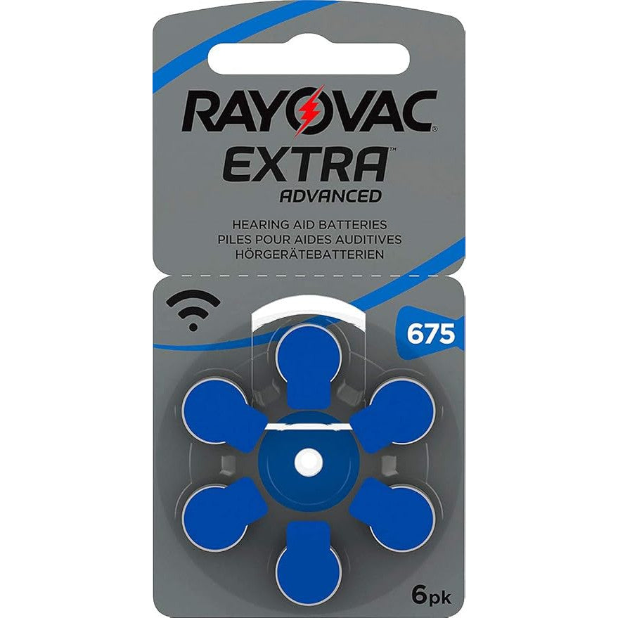 Dzirdes aparātu baterijas Rayovac Extra Advanced V675AT 1.45V, 6gb.