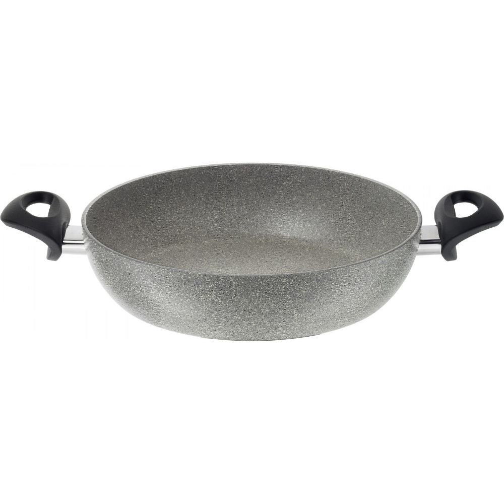 Indukcijas dziļā panna Ballarini Ferrara Granitium 24cm ar 2 rokturiem