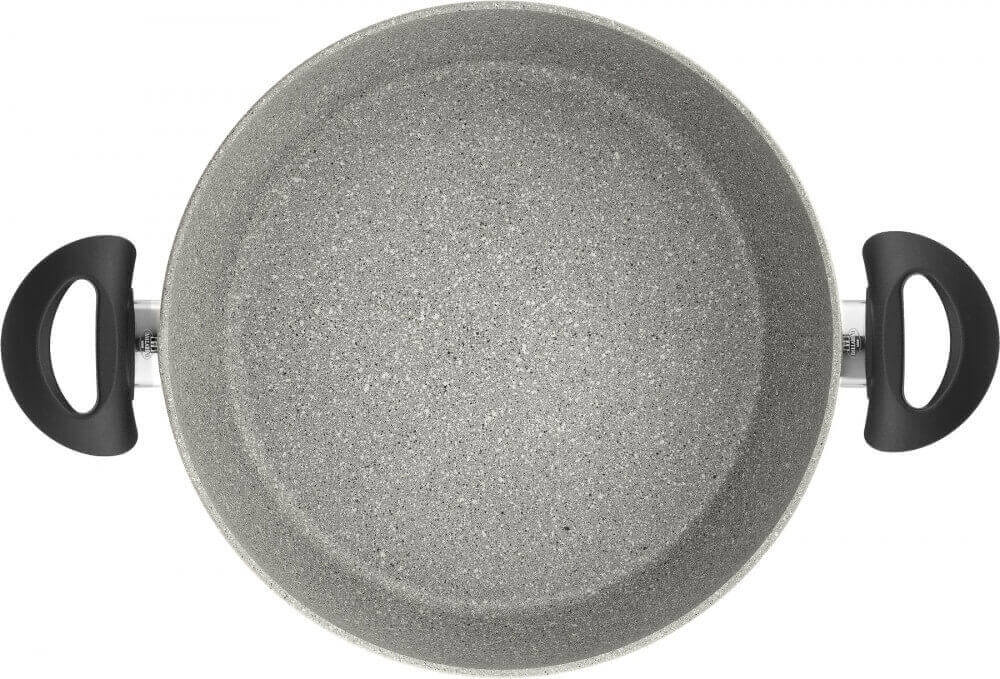 Indukcijas dziļā panna Ballarini Ferrara Granitium 24cm ar 2 rokturiem