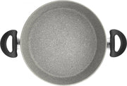 Indukcijas dziļā panna Ballarini Ferrara Granitium 24cm ar 2 rokturiem