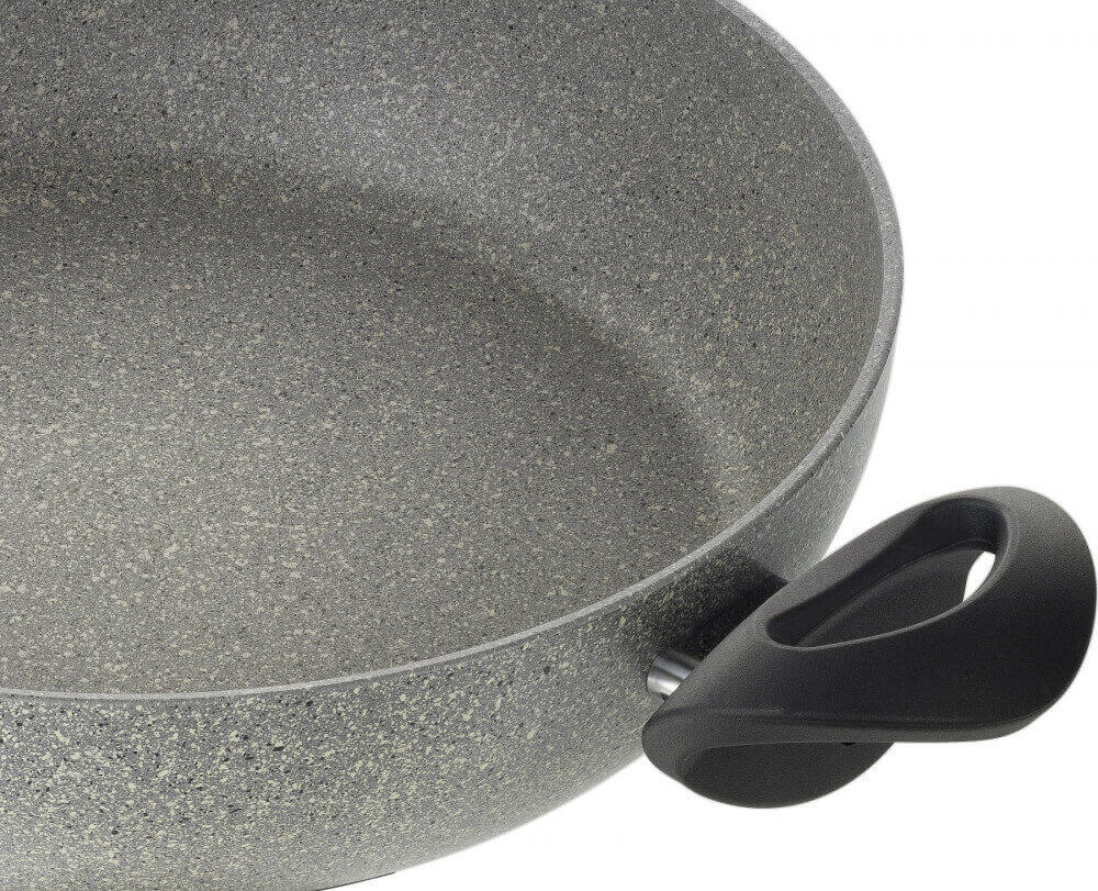 Indukcijas dziļā panna Ballarini Ferrara Granitium 24cm ar 2 rokturiem