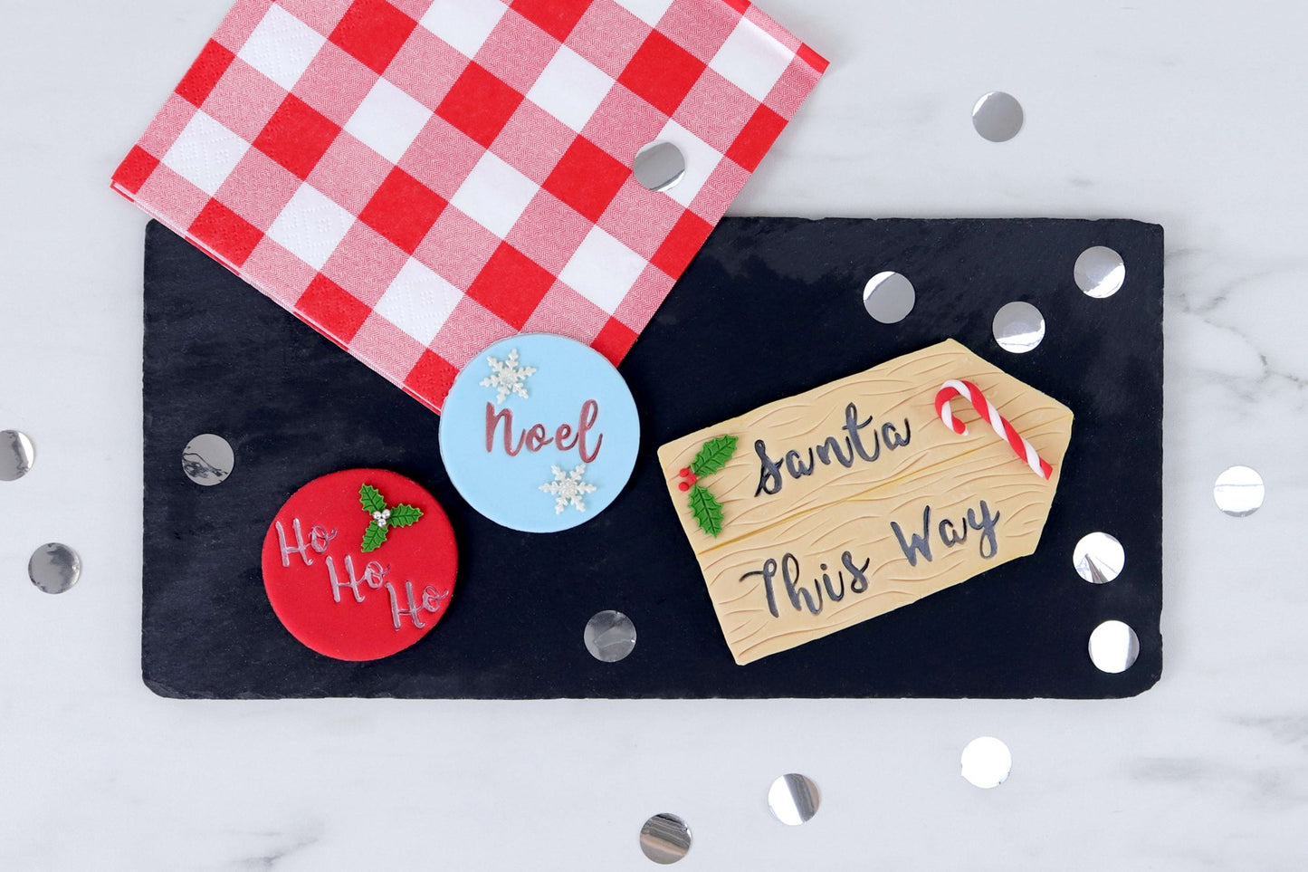 Burtu un ciparu zīmogu komplekts PME Cake Fun Fonts, keksiem un cepumiem