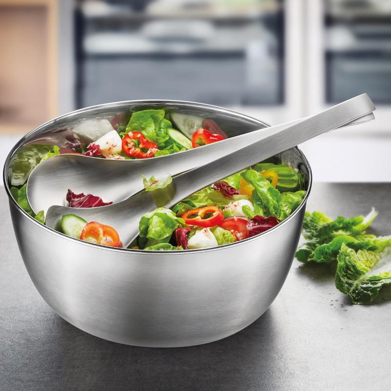 Salātu žāvētājs ar tērauda bļodu GEFU ROTARE, Ø 24cm, 3.0l