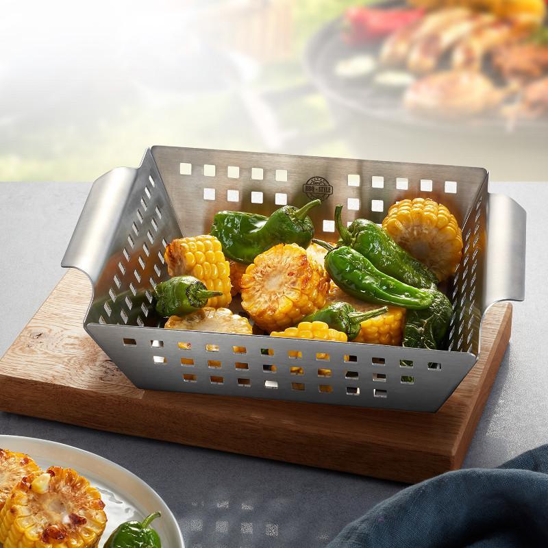 Grila panna GEFU BBQ, maza, 25 x 21,5 cm, H 5,0 cm
