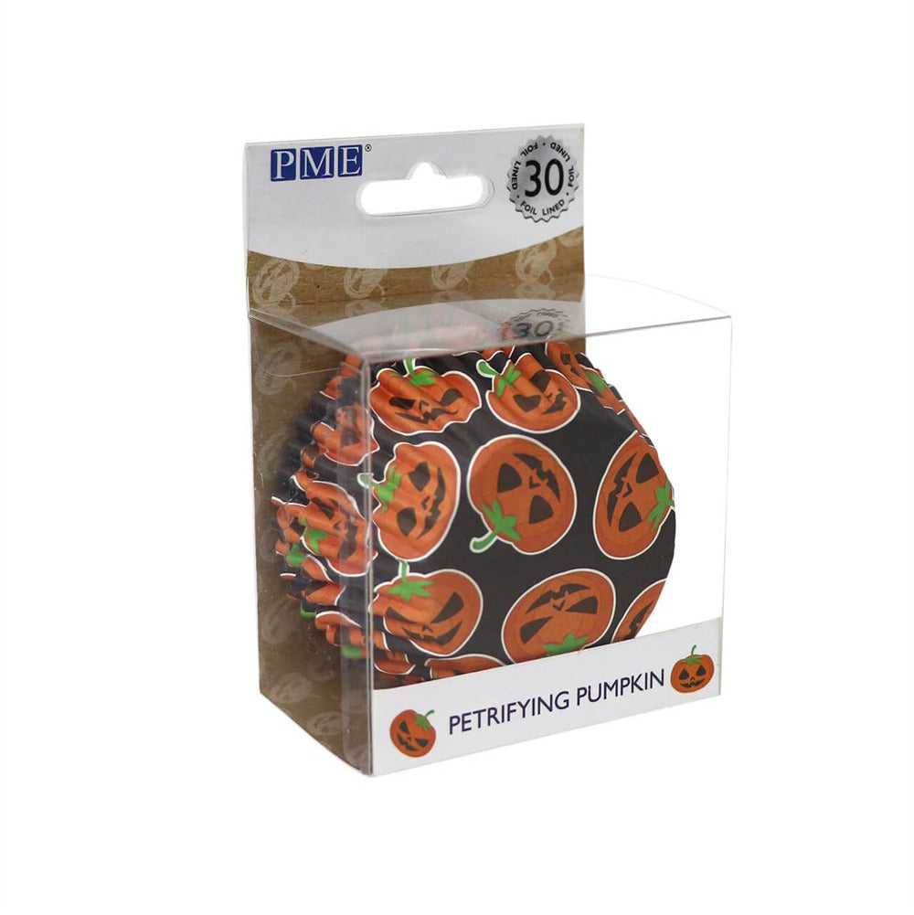 Kēksiņu papīra/folijas formiņas PME Cake 30gab. Ø 5cm helovīna ķirbīši