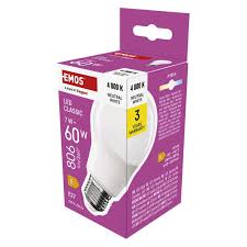 LED bulb EMOS GLS A60 E27 7W 806lm 4000K