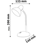 Galda lampa Avide Simple E27 40W sarkana