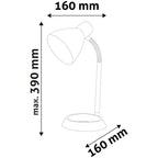 Galda lampa Avide O-Base E27 balta