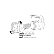 LED kempinga lukturis VARTA INDESTRUCTIBLE BL20 PRO, 400lm, 6xAA
