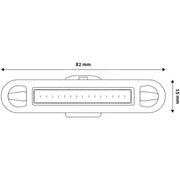 LED velo lukturis 2W, lādējams USB, 100lm sarkans/balts mirgojošs IP44 ENTAC