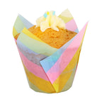 Kēksiņu papīra formiņas 24gab. tulpes formas PME Cake. Ø10cm