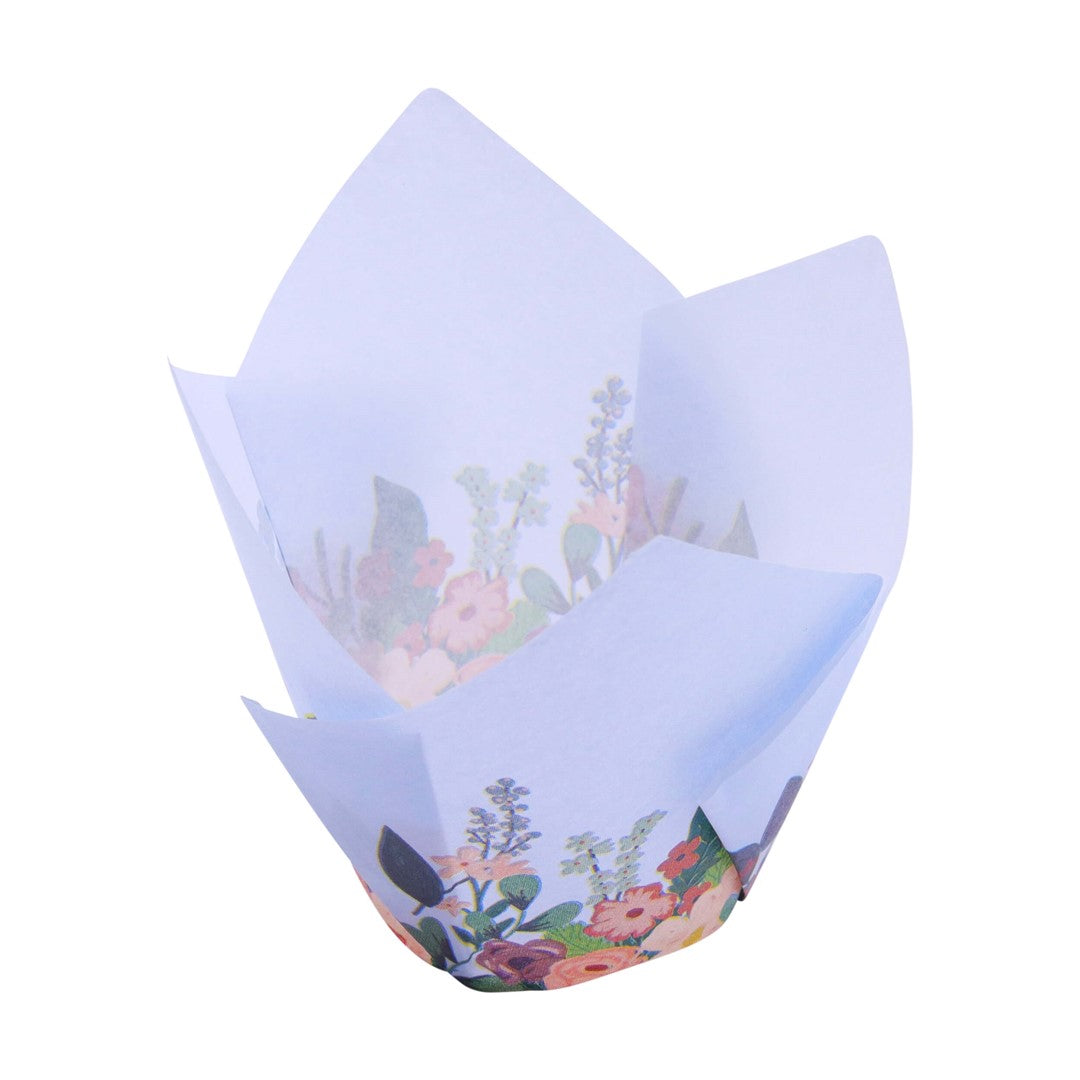 Kēksiņu papīra formiņas  24gab. tulpes formas PME Cake. Ø10cm