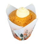Kēksiņu papīra formiņas 24gab. tulpes formas PME Cake. Ø10cm