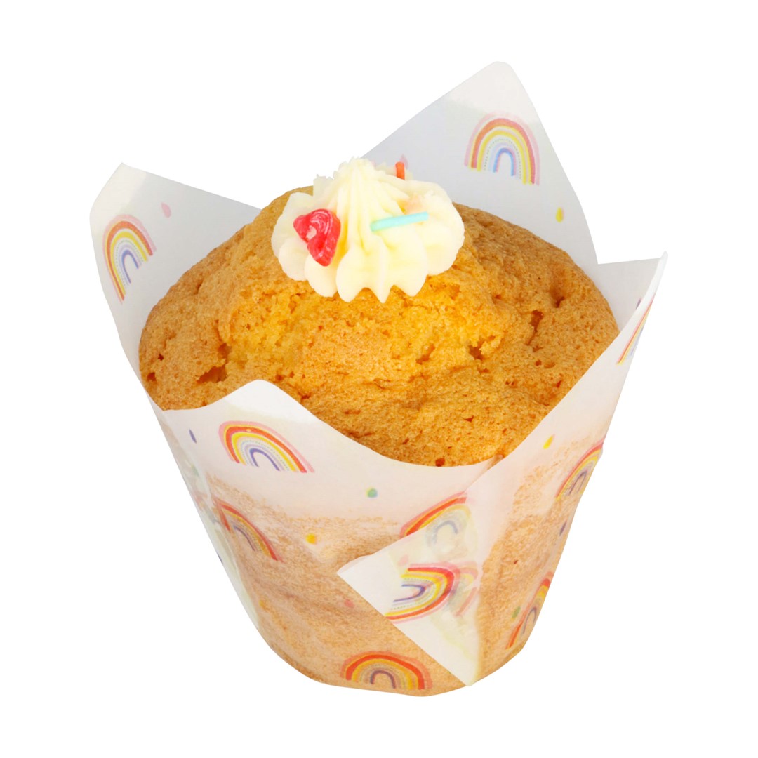 Kēksiņu papīra formiņas 24gab. tulpes formas PME Cake. Ø10cm