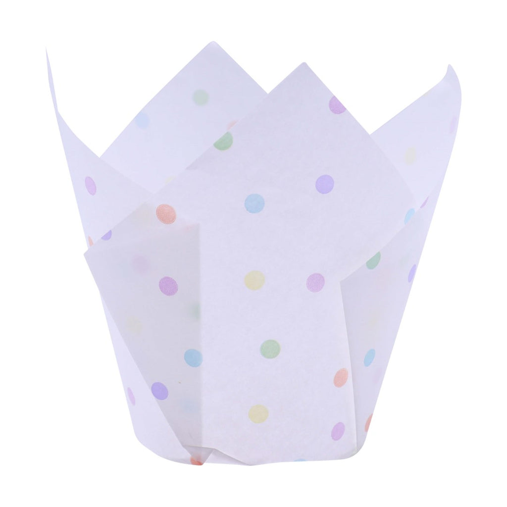 Kēksiņu papīra formiņas 24gab. tulpes formas PME Cake. Ø10cm