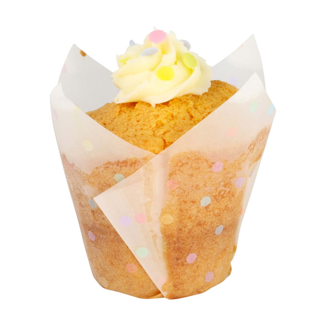 Kēksiņu papīra formiņas 24gab. tulpes formas PME Cake. Ø10cm