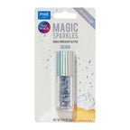 Ēdams gliteris kūku dekorēšanai PME Cake Magic Sparkles sudraba 3g