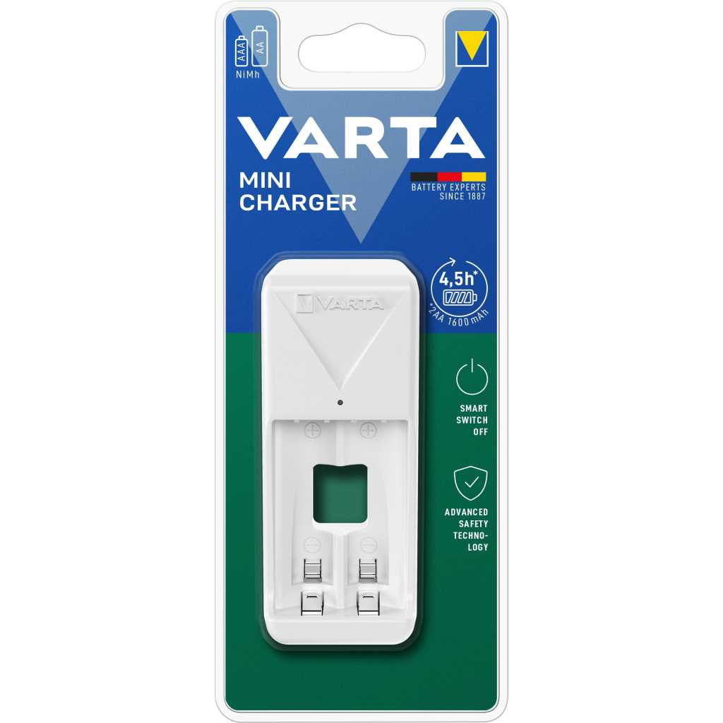 Bateriju (Accu) lādētājs VARTA MINI 2 vietas