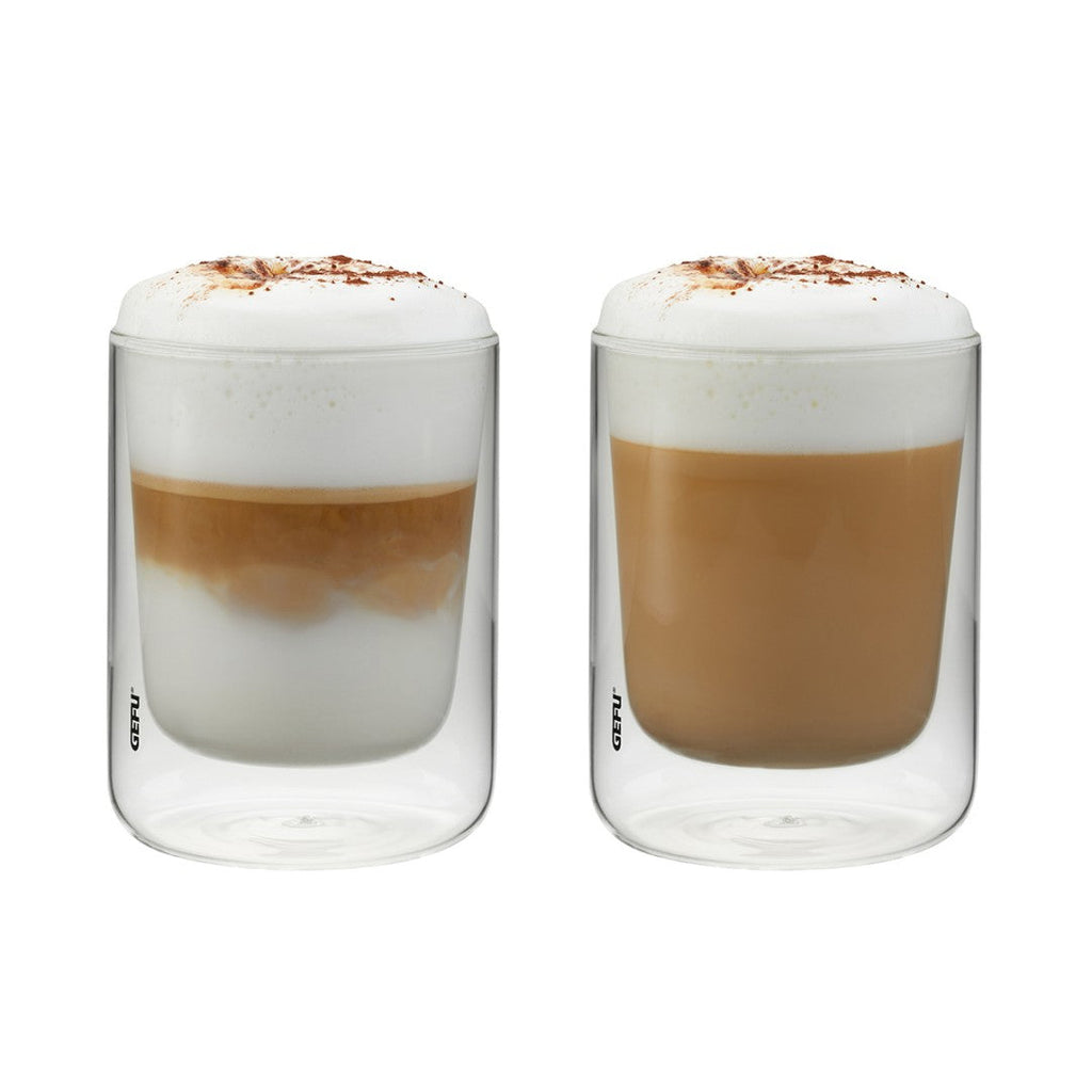 Dubultstikla kapučino glāzes GEFU MIRA 235ml, 2 gab.