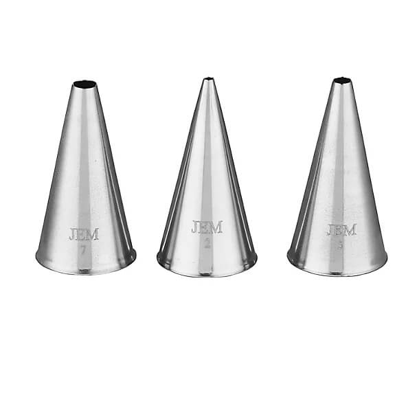 PME Cake Jem pastry tip set for writing, 3 pcs.