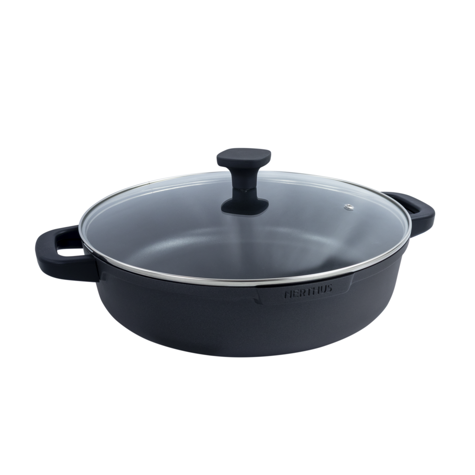 Nerthus katls ar vāku Quantanium Induction 28cm 4.1L