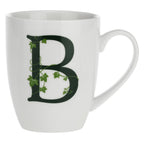 Porcelain letter mug B La Porcellana Bianca Atupertu 380ml