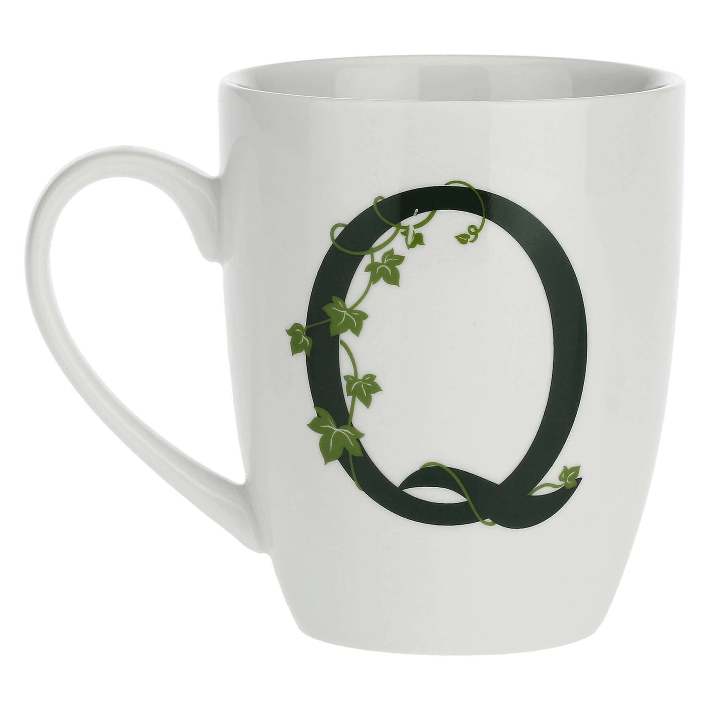 Porcelāna burtu krūze Q La Porcellana Bianca Atupertu 380ml