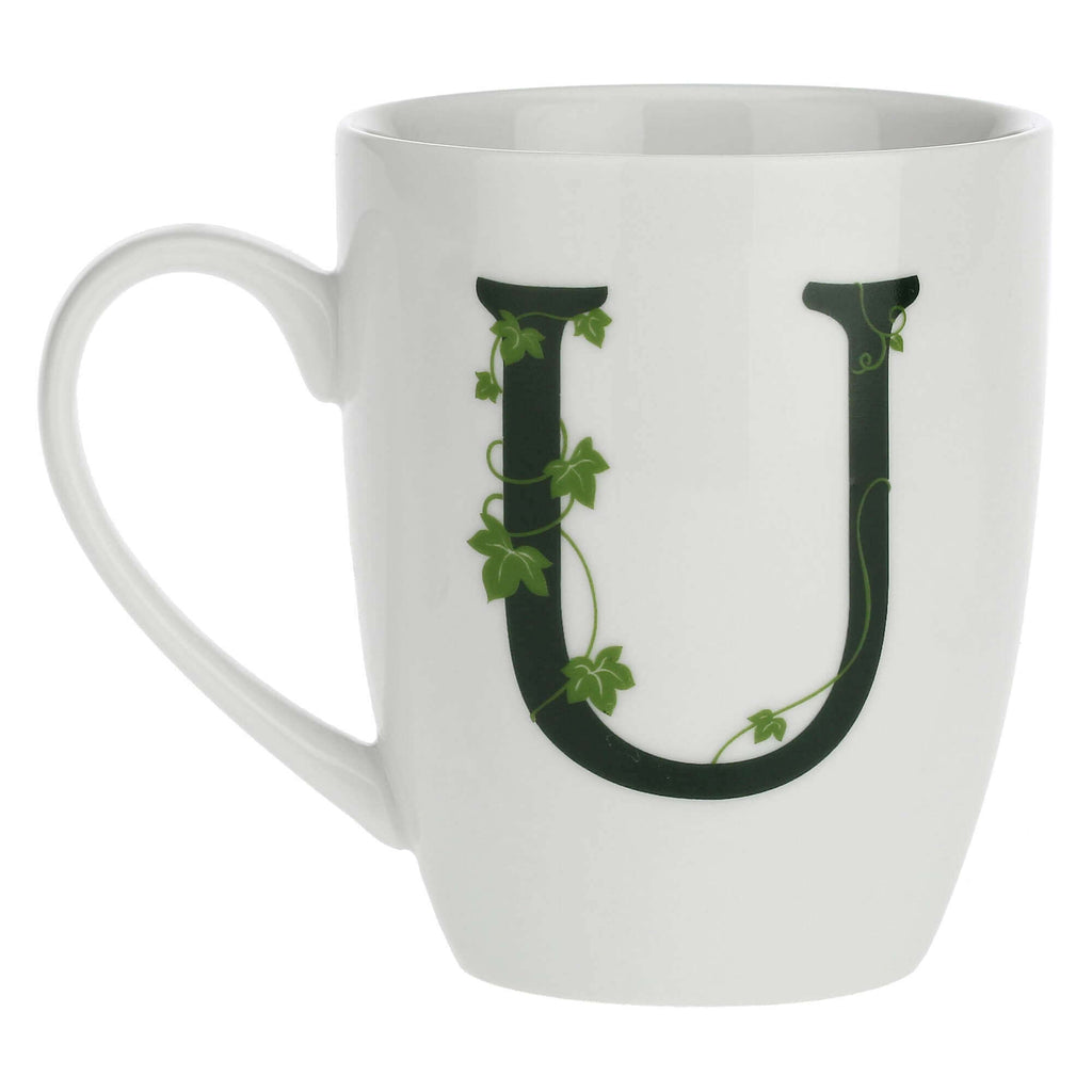 Porcelāna burtu krūze U La Porcellana Bianca Atupertu 380ml