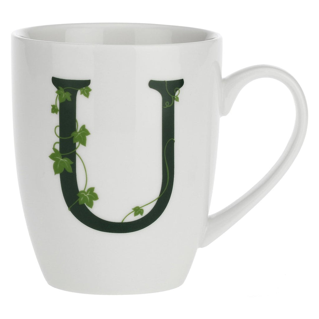 Porcelāna burtu krūze U La Porcellana Bianca Atupertu 380ml