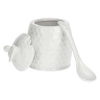 Porcelāna cukurtrauks La Porcellana Bianca Aperegina 6.5cm, ar karoti