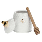 Porcelāna medus trauks La Porcellana Bianca Aperegina ORO 8cm